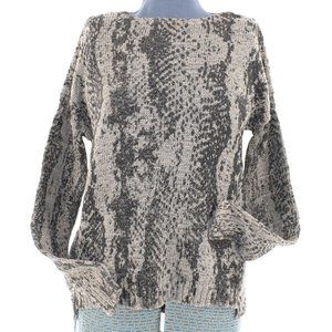 Barneys New York Abstract Cotton Sweater XS EUC